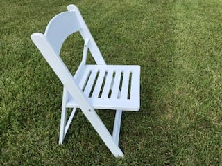 White Garden Resin Chair Rental